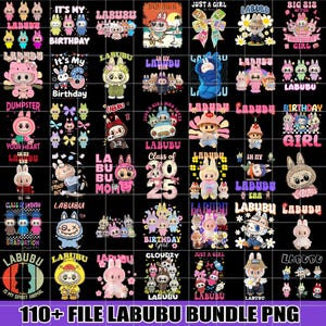 110+ Labubu Designs PNG-bundel, Film Cartoon PNG-bundel, Labubu Karakterbundel, Labubu Karakterontwerp, Labubu Bundel PNG, PNG-bestand