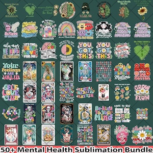 50+ Mental Health Png Bundle, Self Love Png, Mental Health Png, Mental Health Anxiety Png, Motivational Png, Mental Health Matter Png
