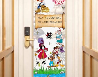 Pirate Night Disney Cruise Door Banner| Personalized Cruise Door Decor|Printable| Disney banners| Digital Cruise Door Sign