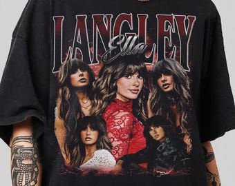 Limitowana koszulka Ella Langley z lat 90. z kolekcji Bootleg Vintage, klasyczna koszulka retro Ella Langley w stylu ulicznym, koszulka Ella Langley na prezent dla kobiet i mężczyzn