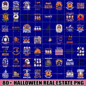 80+ Designs Halloween Real Estate PNG Bundle, Realtor Coquette Bow PNG, Cute Real Estate Agent, Fall Real Estate Broker PNG, Spooky Realtor