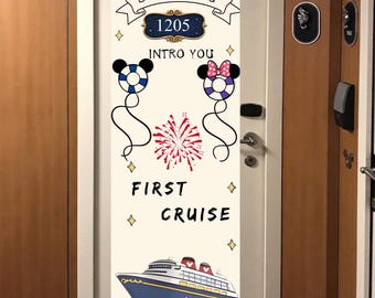 Customizable Cruise Door Banner | Ice Cream Bar Theme, First Cruise Decor (Instant Download)