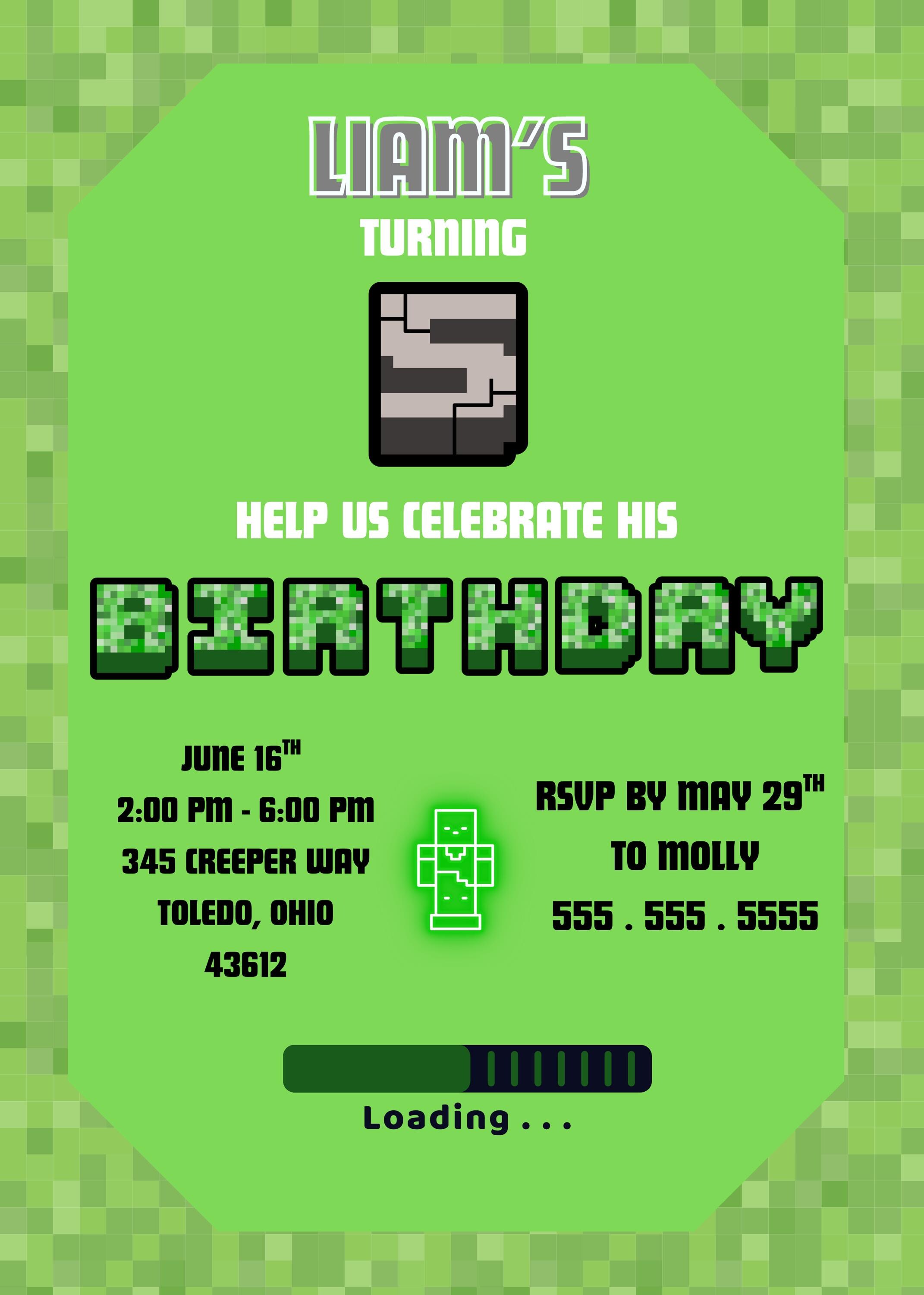 Custom Birthday Invitation (Digital)