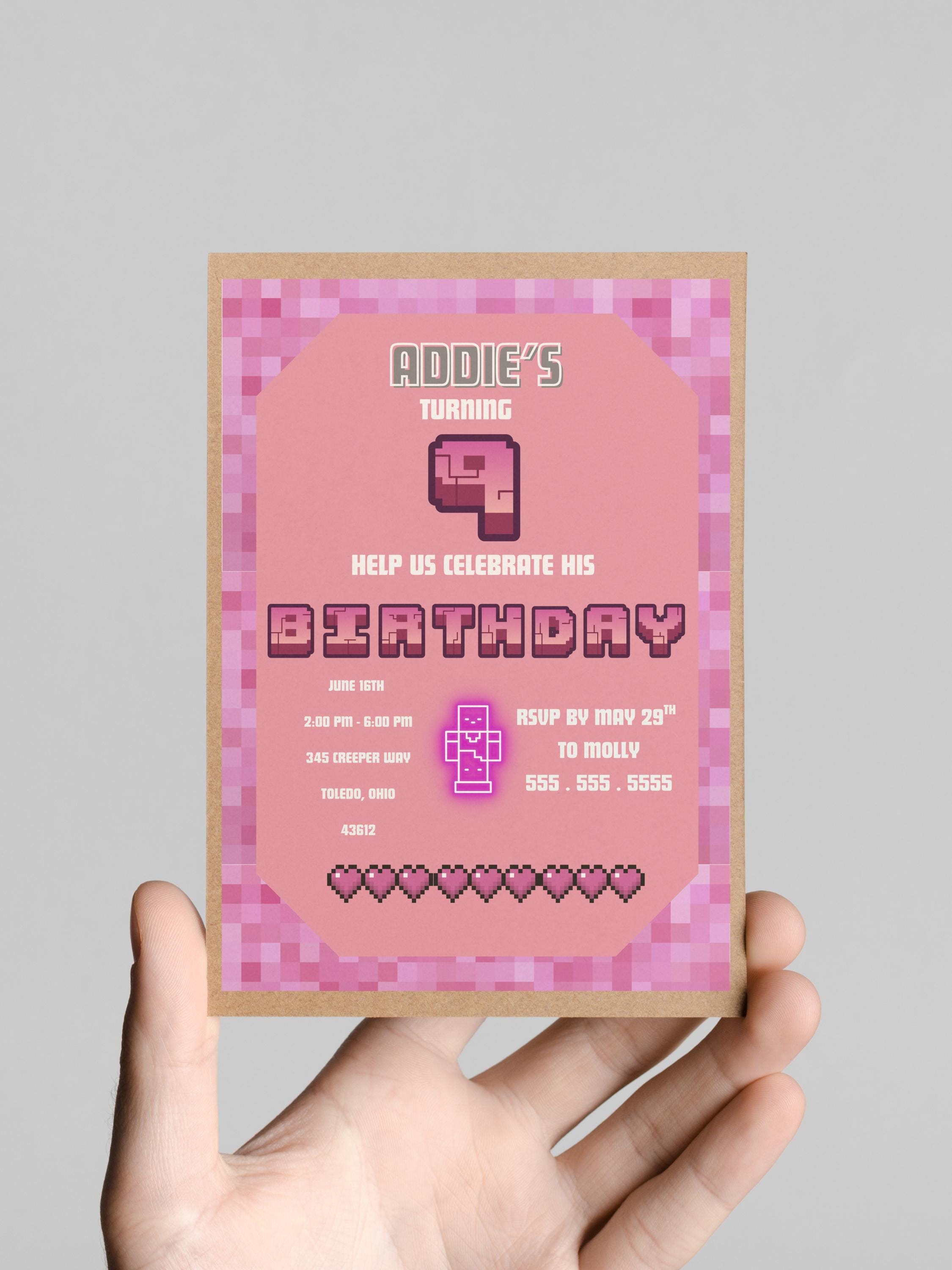 Custom Birthday Invitation (Personalized)