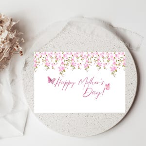 Tarjeta del Día de la Madre, Tarjeta Personalizada del Día de la Madre, Tarjeta del Día de la Madre con Descarga Digital, Tarjeta del Día de la Madre Feliz, Tarjeta para Mamá