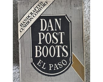 Dan Post El Paso Marlboro Western Leather Cowboy Boots Style P2551 Men's 10 1/2