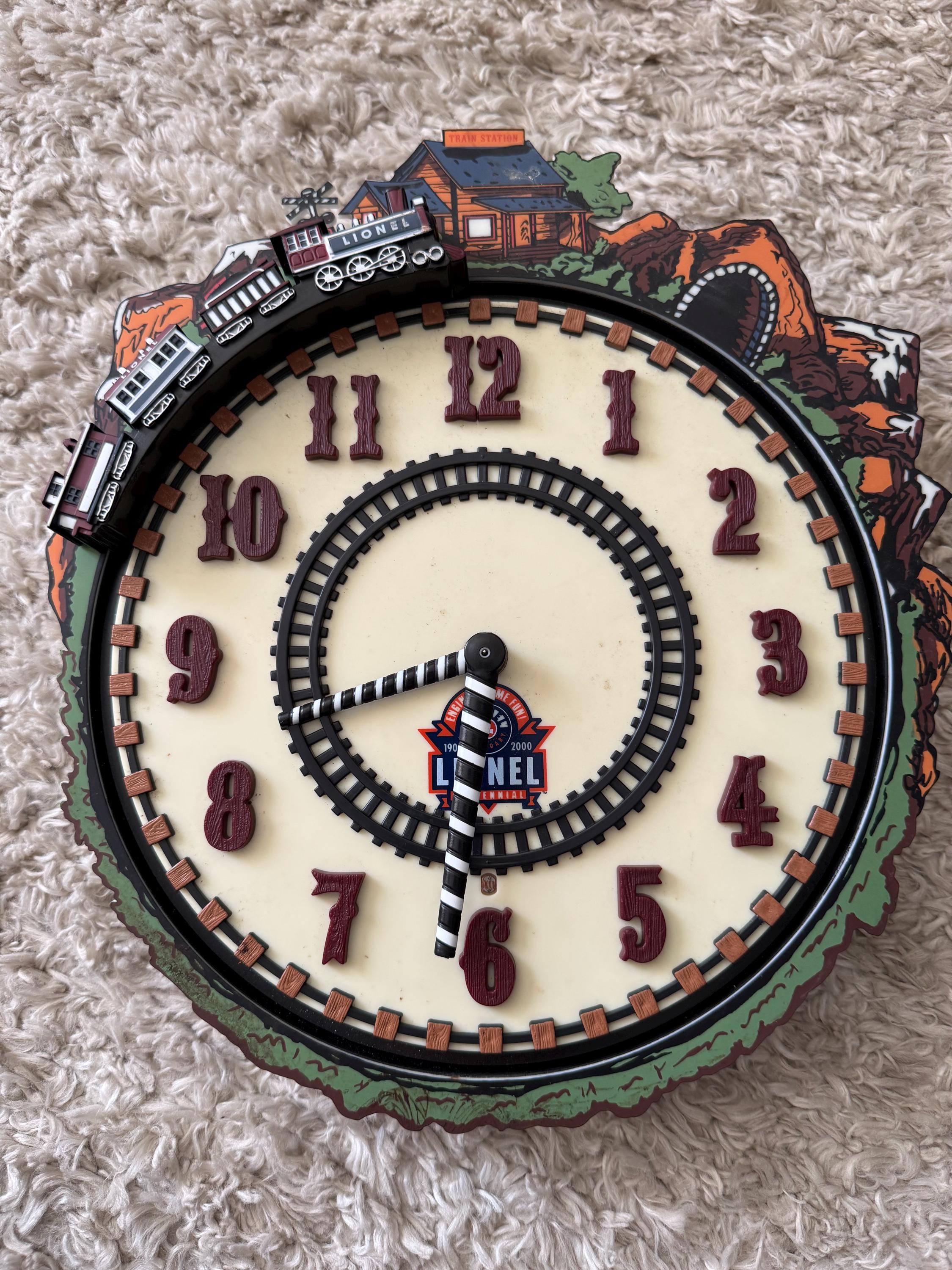 LIONEL Train Clock 掛け時計 LIONEL Train Clock 掛け時計 Vintage LIONEL Train Wall Clock