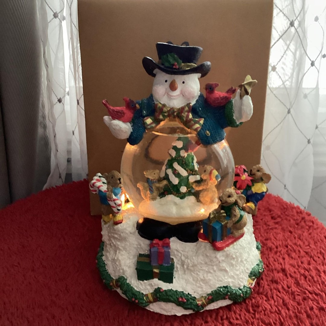 Avon Rising Snowman Vintage 1996 Avon Musical & Lighted Frosty the Snowman Snow Globe - Etsy