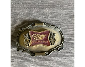 Miller High Life Beer vintage riemgesp Preloved Made in USA RAINTREE 1978
