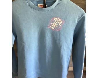 Levi Silver Tab Logo Long Sleeve Sweatshirt Blue Size Medium 10/12 Preowned