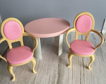 Barbie Table And Chairs 1990s Vtg