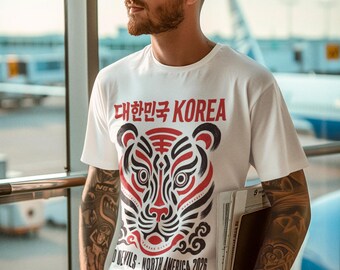 South Korea Soccer Shirt World Cup 2026 | Vintage Red Devils Fan Tee | Retro Korean Football Gift | Unisex Game Day Apparel | K-pop Style
