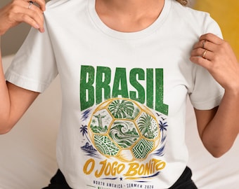 Vintage Brazil Seleção Soccer Shirt | World Cup 2026 Fan Tee | Retro Football Gift