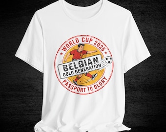 Camiseta de fútbol de Bélgica / Selección Nacional de Bélgica / Camiseta de aficionado para el Mundial 2026