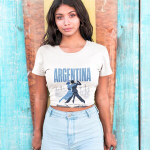 Argentina Soccer Shirt World Cup 2026 | La Albiceleste Vintage Fan Tee | Retro Football Gift | Argentina World Cup Champions Style image 5