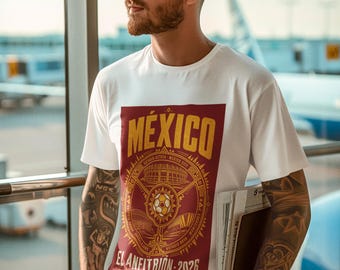 Mexico Soccer Shirt World Cup 2026 | El Tri Host Nation Fan Tee | Retro Mexican Football Gift | Vintage Stadium Graphic | Unisex Game Day