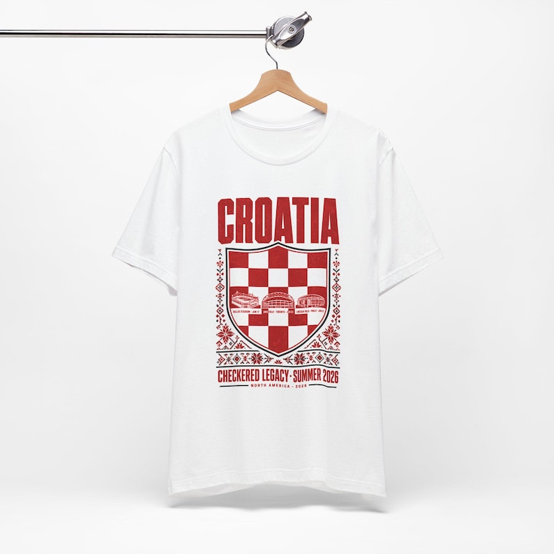 Croatia Soccer Shirt World Cup 2026 | Vatreni Vintage Fan Tee Retro Stadium Football Gift image 5