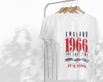 England Soccer Shirt World Cup 2026 | 1966 The Last Time Vintage Fan Tee Three Lions Football Gift