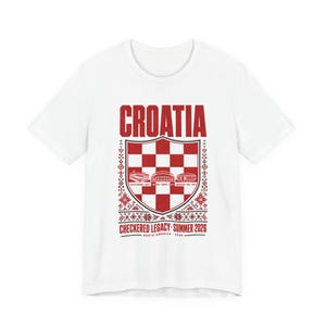 Croatia Soccer Shirt World Cup 2026 | Vatreni Vintage Fan Tee Retro Stadium Football Gift image 1