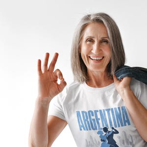 Argentina Soccer Shirt World Cup 2026 | La Albiceleste Vintage Fan Tee | Retro Football Gift | Argentina World Cup Champions Style image 4