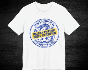 Camiseta de fútbol de Bosnia y Herzegovina / Selección Nacional de Bosnia y Herzegovina / Camiseta de aficionado para el Mundial 2026