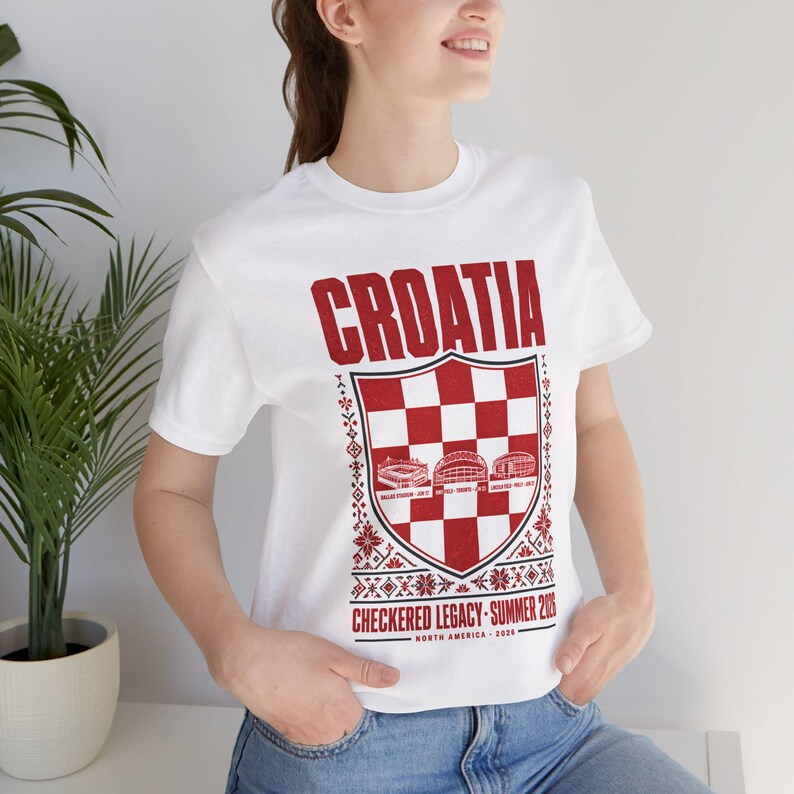 Croatia Soccer Shirt World Cup 2026 | Vatreni Vintage Fan Tee Retro Stadium Football Gift image 8