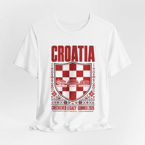 Croatia Soccer Shirt World Cup 2026 | Vatreni Vintage Fan Tee Retro Stadium Football Gift image 4