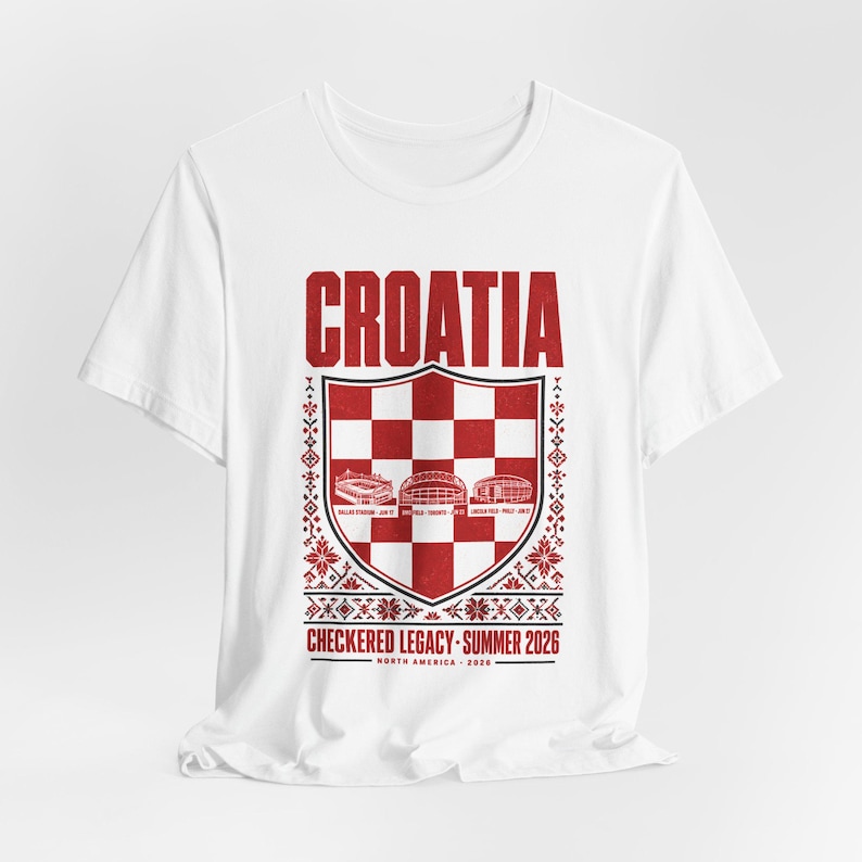 Croatia Soccer Shirt World Cup 2026 | Vatreni Vintage Fan Tee Retro Stadium Football Gift image 4