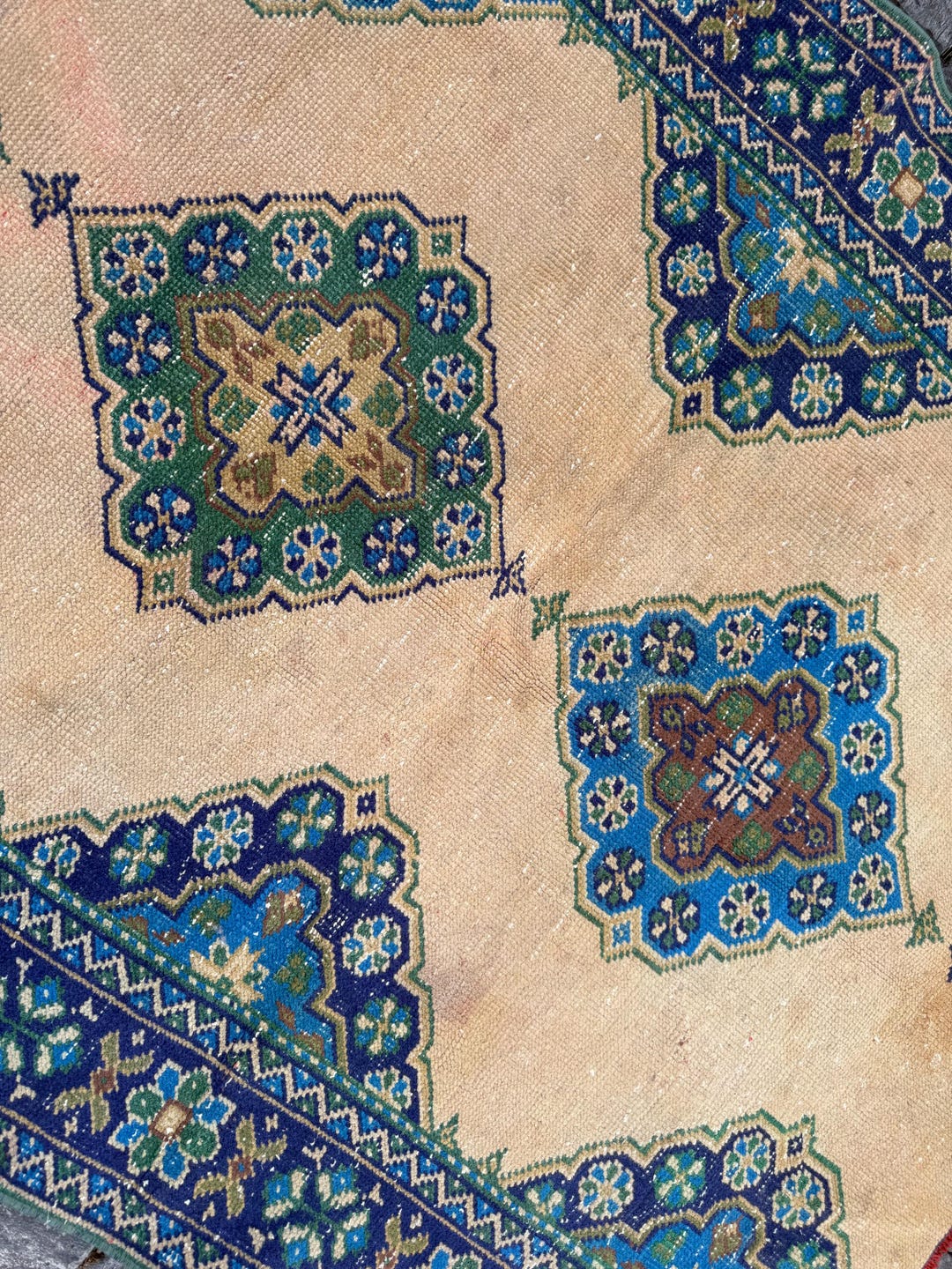 Handmade Turkish Wool Rug 4x5: Colorful Home Decor Area Rug - Etsy