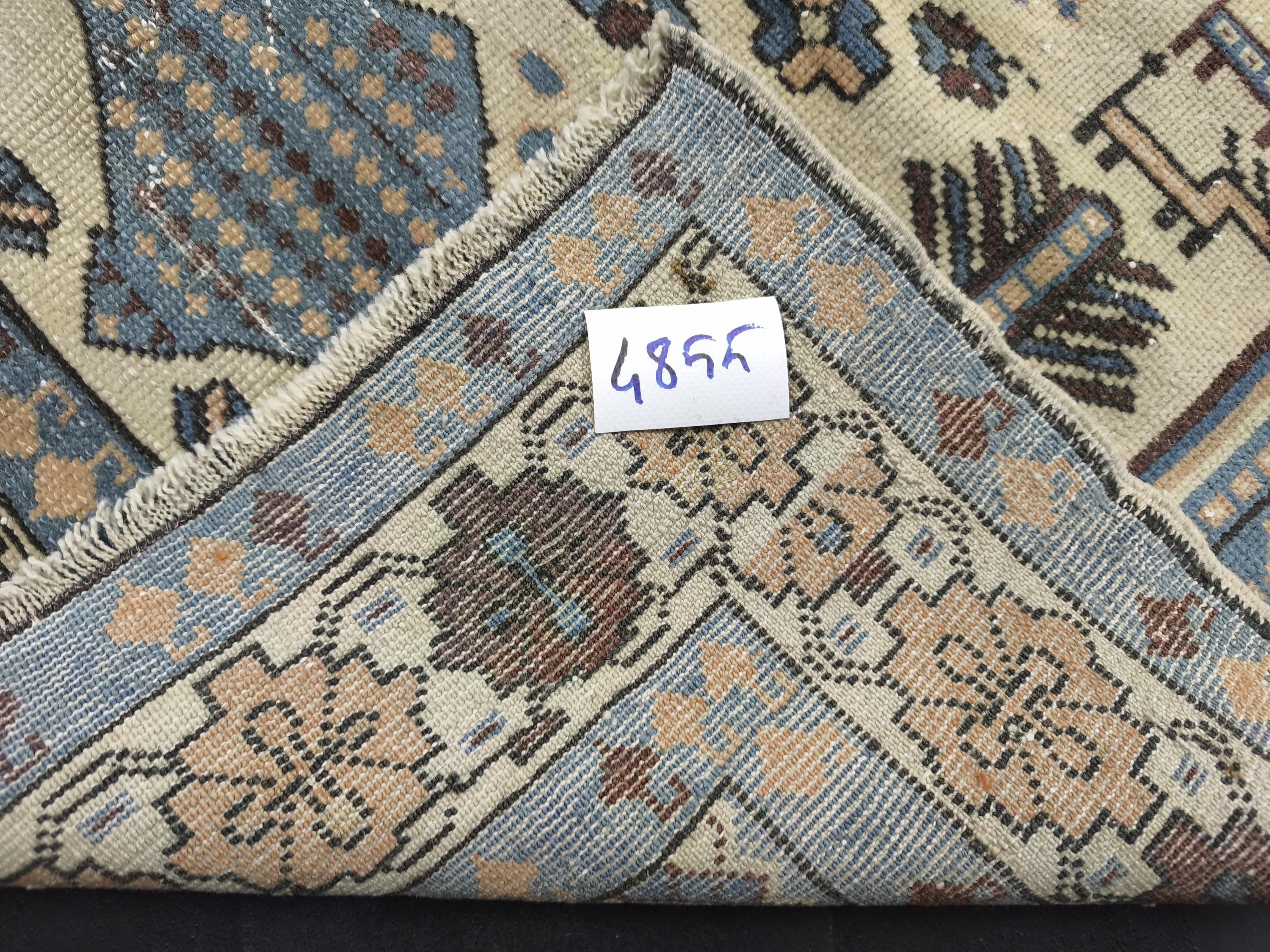 Handmade Turkish Area Rug 6x9: Vintage Geometric Home Decor - Etsy UK