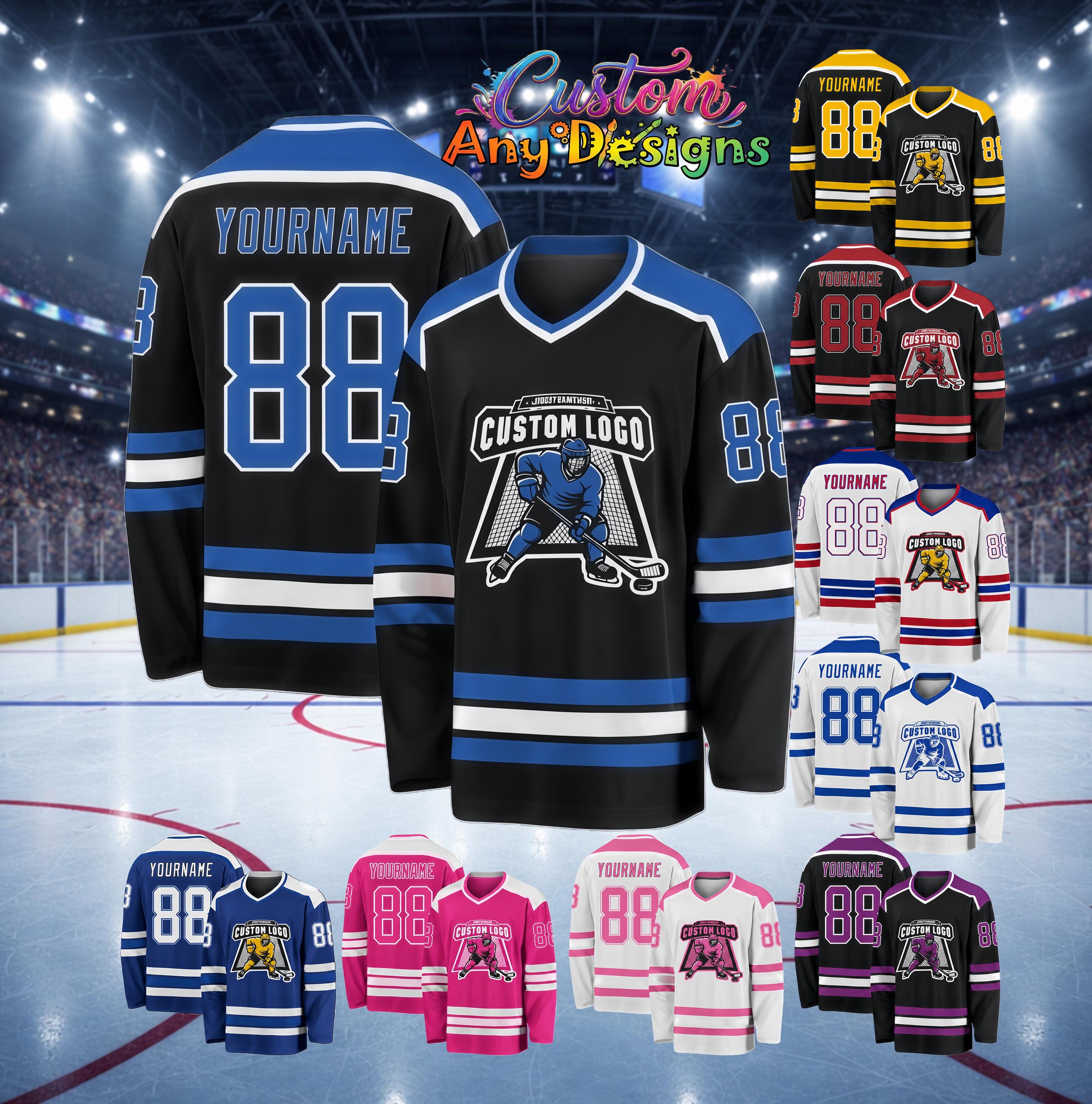 Maillot De Hockey Halloween Personnalisé - Créez Votre Propre Jersey Avec Nom Et Numéro
