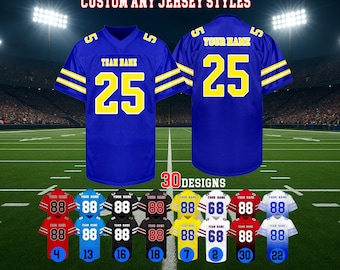 Maglia da calcio personalizzata, nome, numero, logo ricamato personalizzato, uniforme della squadra per uomo, donna e bambino