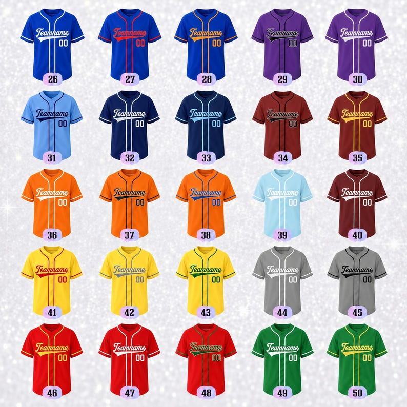 Custom Baseball Jersey, Personalized Glitter Sequin Baseball jerseys, Wedding Party Gift Jersey, Cheerleading for Men Women Youth Kids image 3