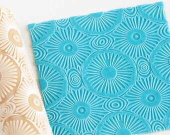 Mandala Texture Roller for Polymer Clay: Seamless Embossing, 3-inch