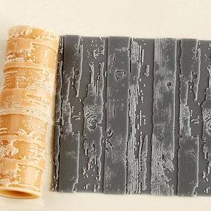 Rustic Fence Grain Texture Roller: Polymer Clay & Cookie Embossing
