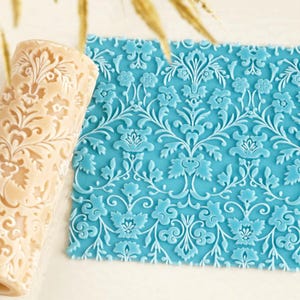 Lace Texture Roller – Seamless Vintage Lace Pattern for Clay, Pottery & Fondant