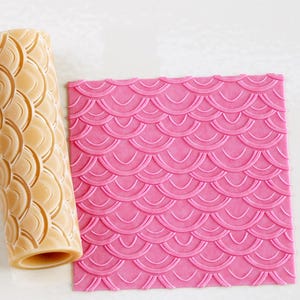 Dragon Scale Texture Roller: Polymer Clay, Pottery & Cookie Dough