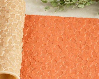 Pailletten Texturroller: Nahtlose Prägezange aus Polymer Clay