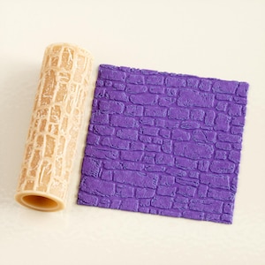 Stone Wall Texture Roller Model 02 | Seamless Polymer Clay Texture Roller | Embossing Roller | Stone Wall Roller |