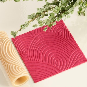 Line Texture Roller | Seamless Line Clay Texture Roller | Embossing Roller | Line Roller for Polymer Clay | Clay Tools |