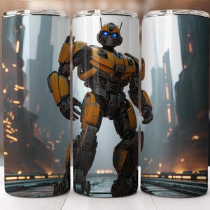 Bumblebee Tumbler Wrap, 20oz Transformers Wrap PNG, Tumbler Sublimation Design