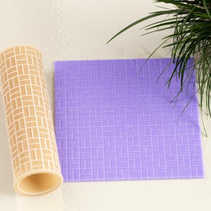 Tiles Texture Roller | Seamless Tiles Clay Texture Roller | Embossing Roller | Tiles Roller for Polymer Clay |