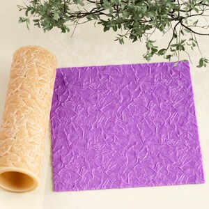 Rouleau texturé froissé | Rouleau texturé sans couture en pâte polymère | Rouleau à embosser | Rouleau froissé pour pâte polymère | Outils d'argile |