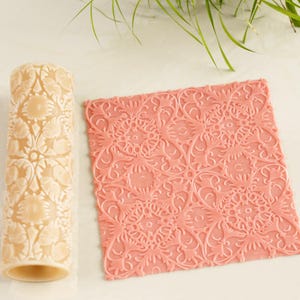 Lace Texture Roller | Seamless Lace Clay Texture Roller | Embossing Roller | Lace Roller for Polymer Clay | Clay Tools |