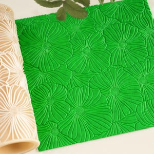 Floral Texture Roller | Seamless Polymer Clay Texture Roller | Embossing Roller | Floral Roller for Polymer Clay | Clay Tools |
