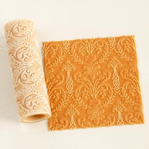 Victorian Lace Net Texture Roller | Seamless Polymer Clay Texture Roller | Embossing Roller | Victorian Lace Net Roller |