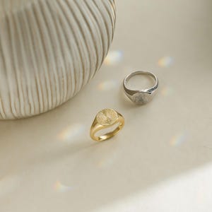 Kundenspezifische Fingerabdruckringe, Gedenkschmuck, Geschenke für sie, Geburtstagsgeschenke, Geschenke für die Mutter, einzigartige Geschenke, Geschenke für Mama Bild 2