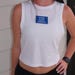 Kappa Kappa Gamma Cropped Tank Top, KKG Spaghetti Strap tank, Rush Bid Day Pledge Big Little Reveal Gifts, Sorority Apparel, Spirit Wear