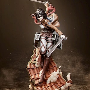 Levi e Mikasa action figure of Attack on Titan