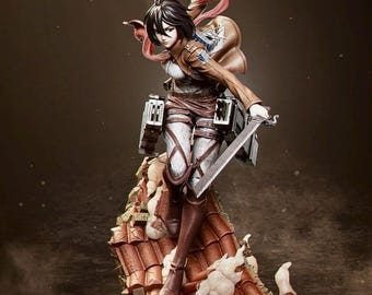 Levi e Mikasa action figure of Attack on Titan